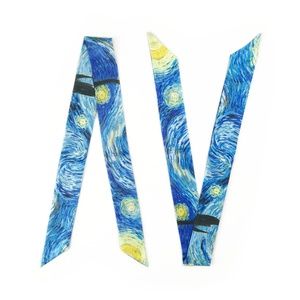 2 Twilly Scarves - Handbag Purse Twilly Scarf Pair